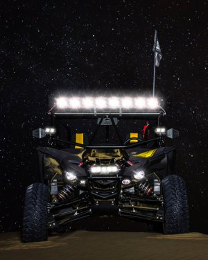 Yamaha YXZ1000R Light Bar - Overhead - KC HiLiTES - Pro6 Gravity LED 6-Light 120W Combo Beam - `16-`19